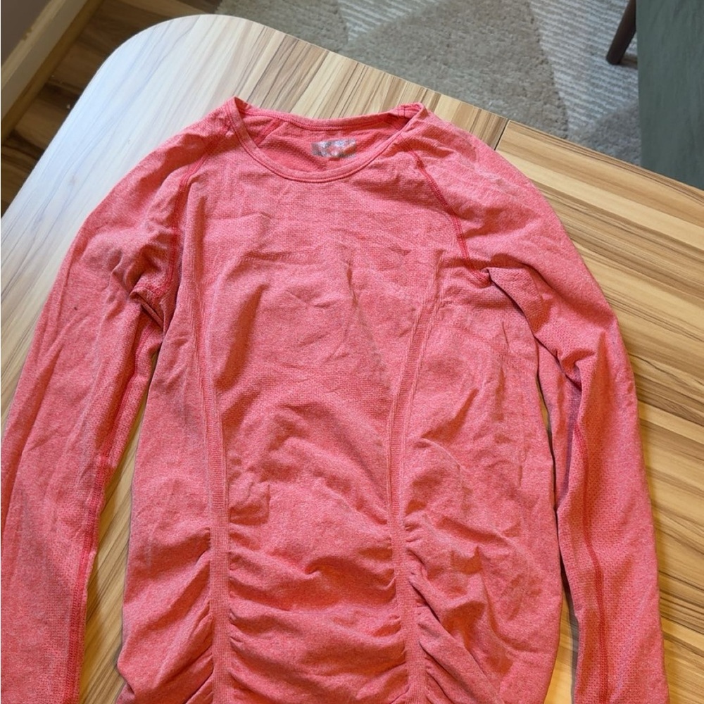 Athleta Coral Long Sleeve Tee